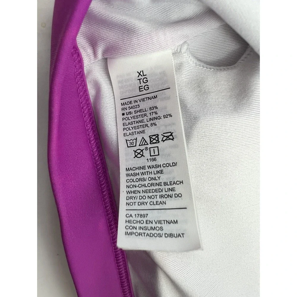 Old Navy Sports Bra Women's‎ Size XL Pink Tie Dye Padded Pullover Adj. Back